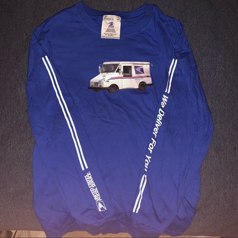 Limited Edition USPS x Forever 21 Blue Long Sleeve